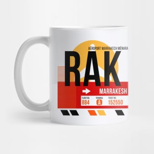 Marrakesh (RAK) Airport // Sunset Baggage Tag Mug